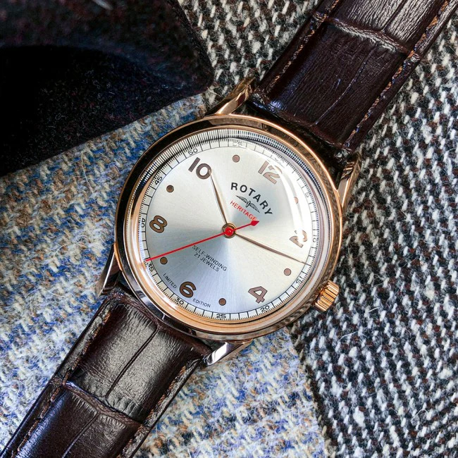 Rotary Watch Heritage Rose Gold PVD Limited Edition - Image 2