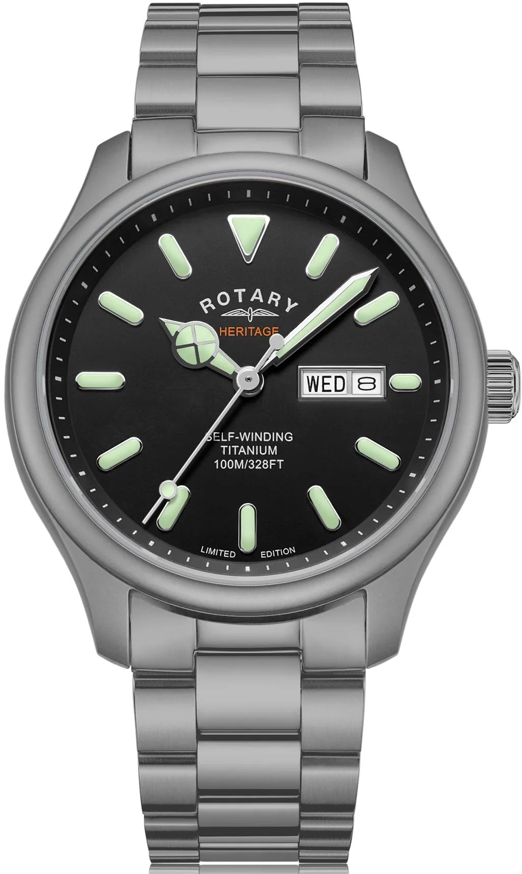 Rotary Watch Heritage Titanium Mens D