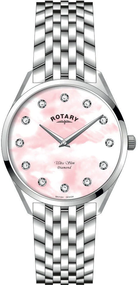 Rotary Ultra Slim Diamond Watch