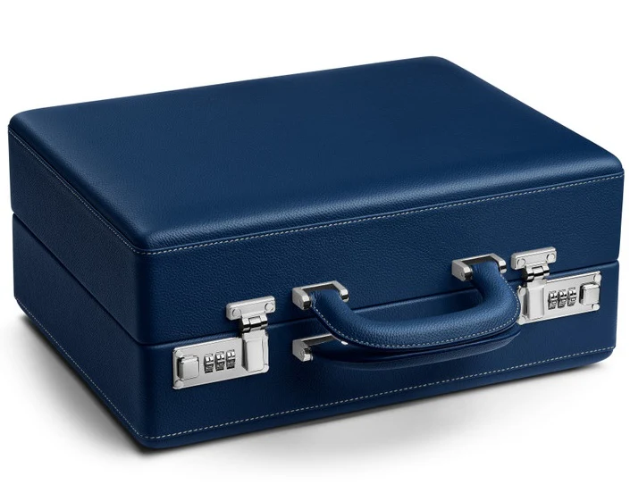 Scatola del Tempo Watch Case Valigetta 16 Blue Off White - Image 2