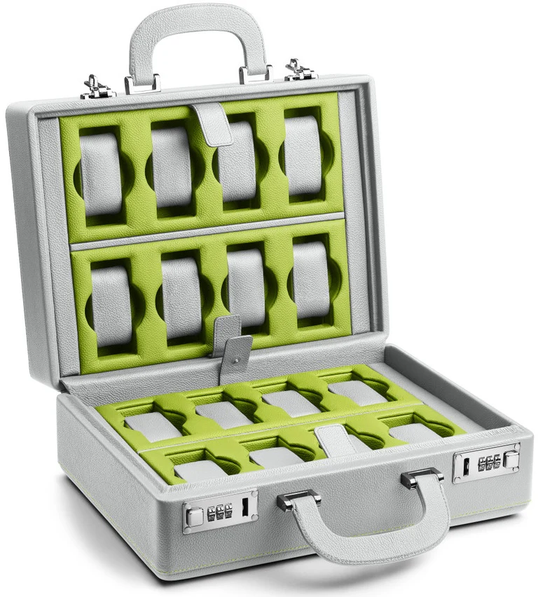 Scatola del Tempo Watch Case Valigetta 16 Grey Green