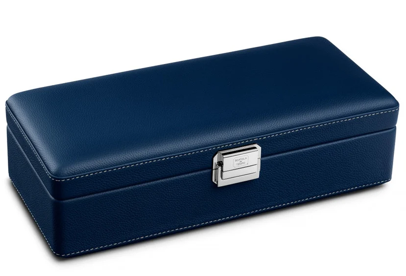 Scatola del Tempo Watch Case Valigetta 4 Blue Off White - Image 2
