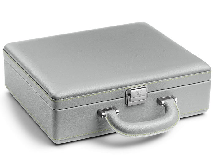 Scatola del Tempo Watch Case Valigetta 8 Handle Grey Green - Image 2
