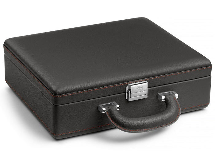 Scatola del Tempo Watch Case Valigetta 8 Handle Grey Orange - Image 2
