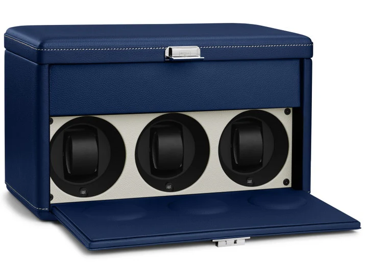 Scatola del Tempo Watch Winder 7RT Blue Off White - Image 2