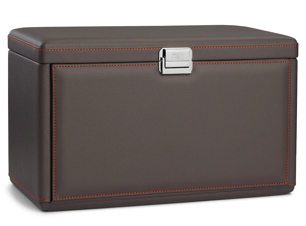 Scatola del Tempo Watch Winder 7RT Grey Orange - Image 3