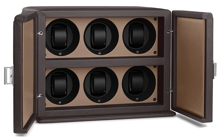 Scatola del Tempo Watch Winder Rotore 6 Bi Colour