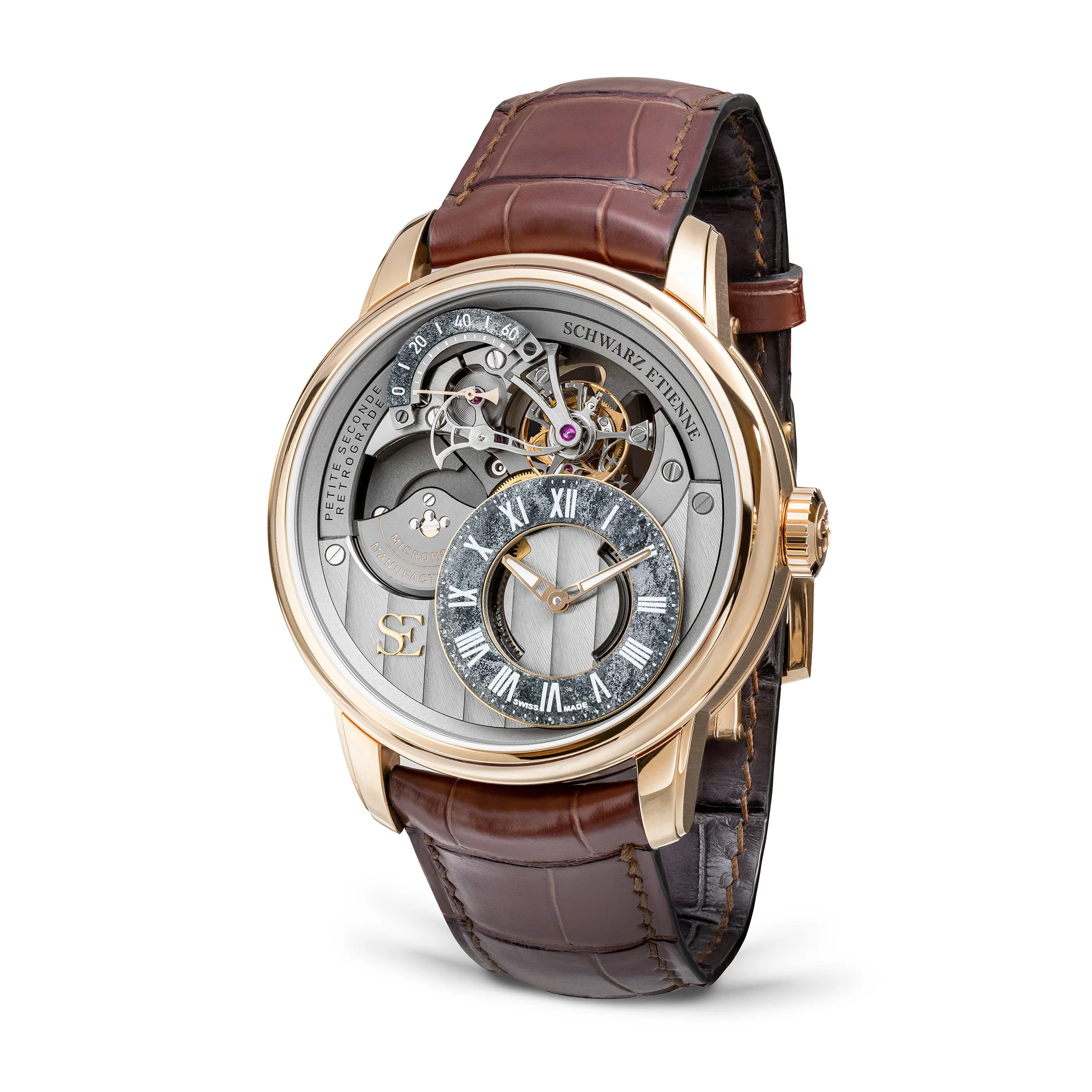 Schwarz Etienne La Chaux De Fonds Tourbillon Retrograde Small Second Watch - Image 2
