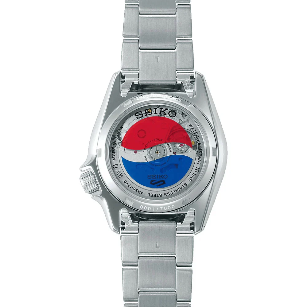 Seiko 5 Sports x Pepsi Limited Edition Collaboration In Silver White Watch - Image 2