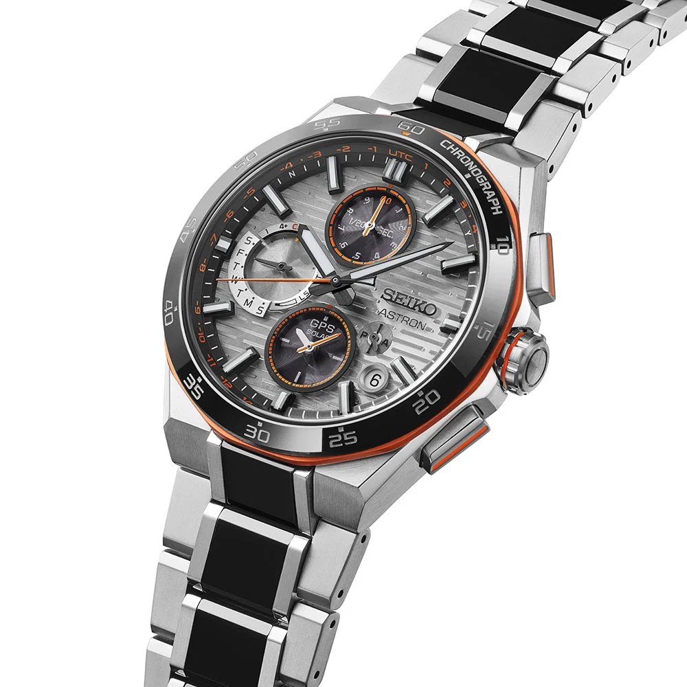 Seiko Astron Future Innovation Orange Accent GPS Solar Limited Edition Watch - Image 3