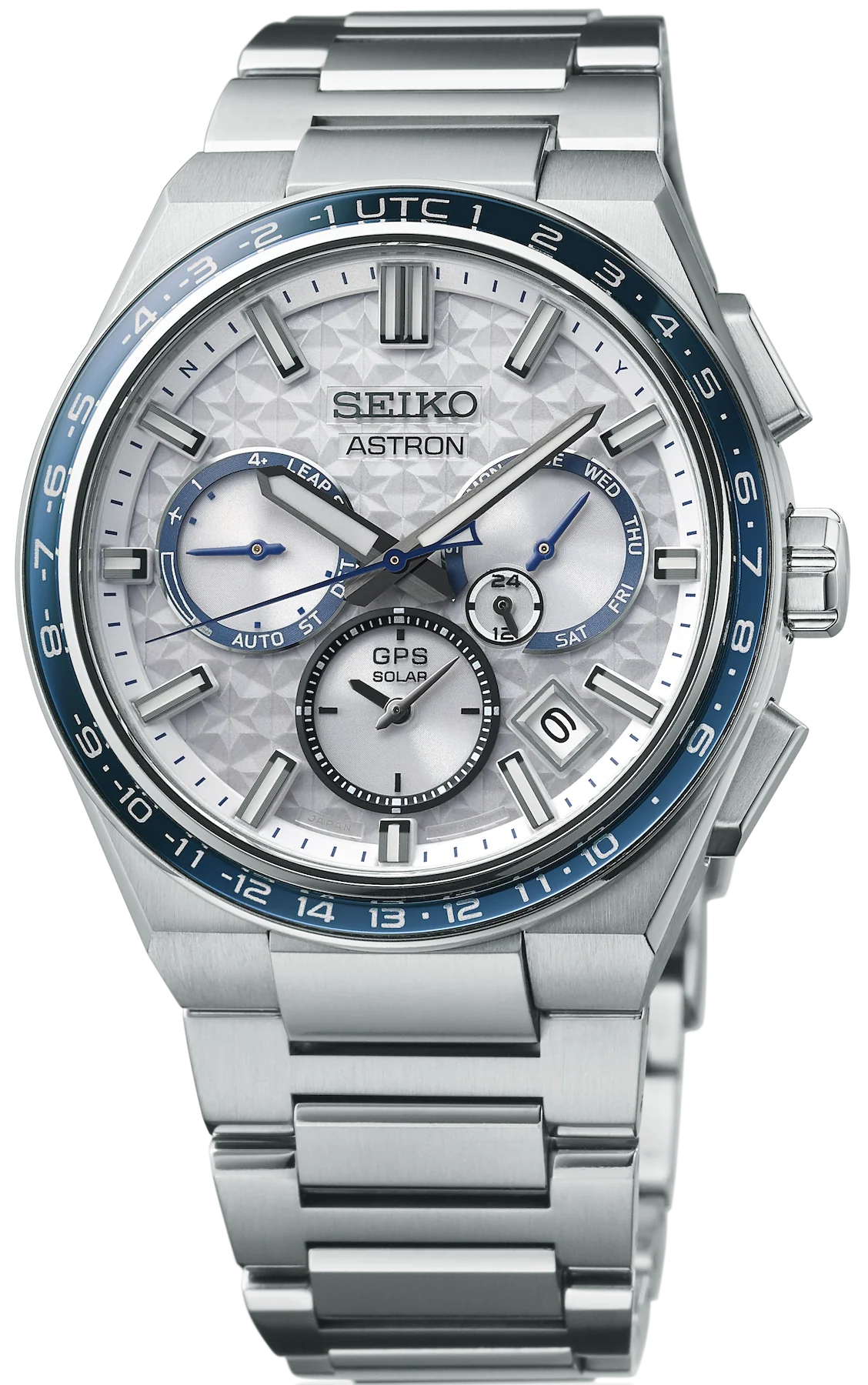 Seiko Astron Watch GPS Solar 5X Dual Time Galactic Blue Limited Edition