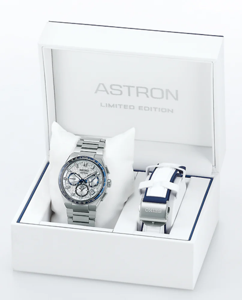 Seiko Astron Watch GPS Solar 5X Dual Time Galactic Blue Limited Edition - Image 9