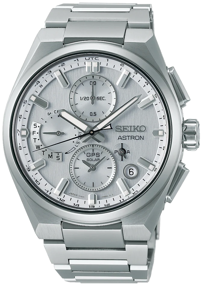 Seiko Astron GPS Solar Dual Time Chronograph Watch