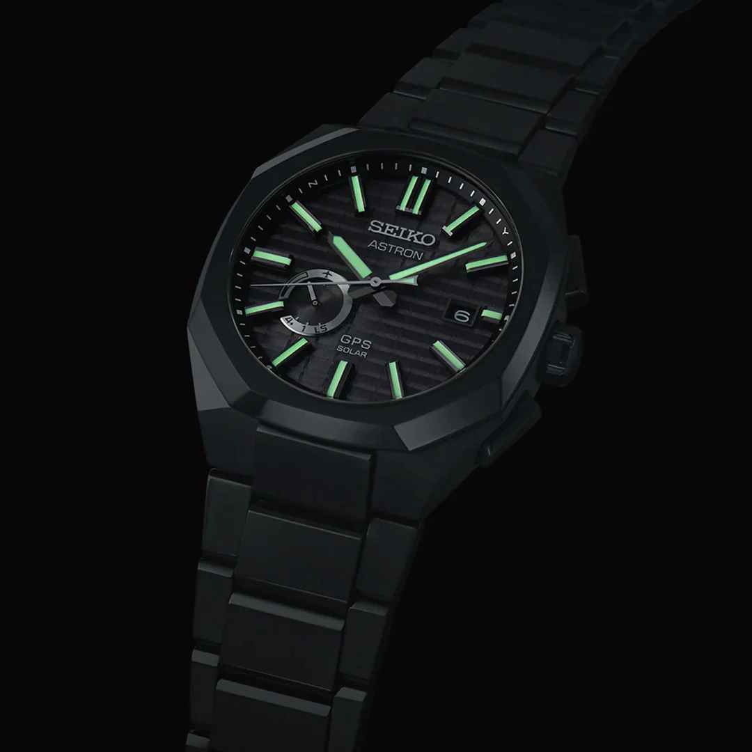 Seiko Astron GPS Solar Jet Black Crystal Box Watch - Image 4