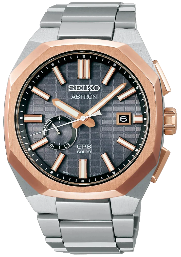 Seiko Astron GPS Solar Rose Gold Crystal Box