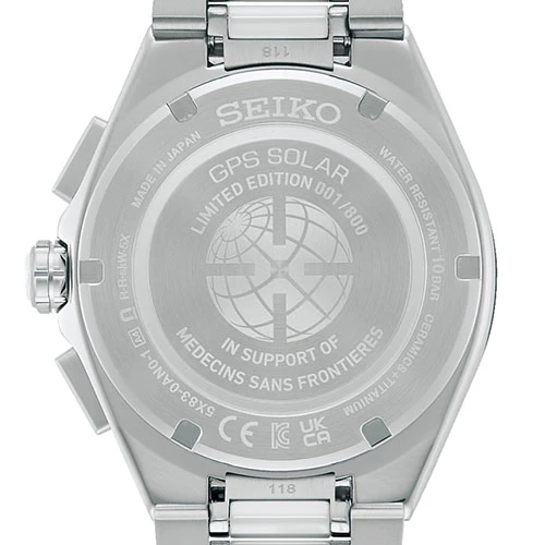 Seiko Astron Medecins Sans Frontieres GPS Solar Chronograph Limited Edition Watch - Image 2