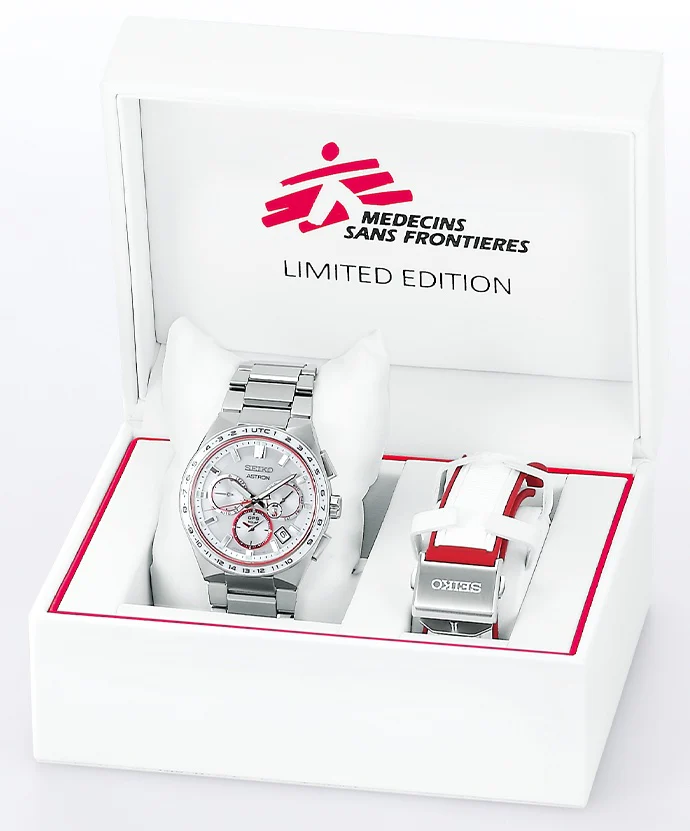 Seiko Astron Watch Medecins Sans Frontieres Solar GPS Limited Edition D - Image 5