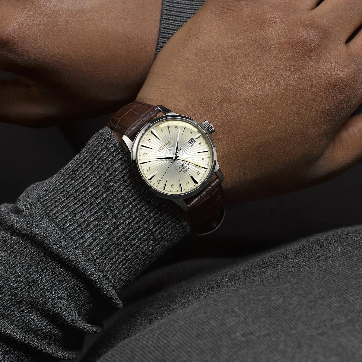 Seiko Presage Cocktail Time Acacia GMT Watch - Image 3