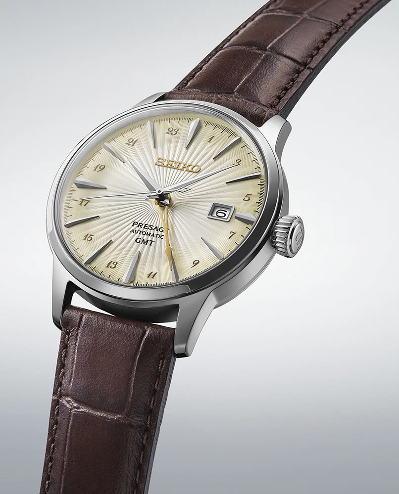 Seiko Presage Cocktail Time Acacia GMT Watch - Image 4