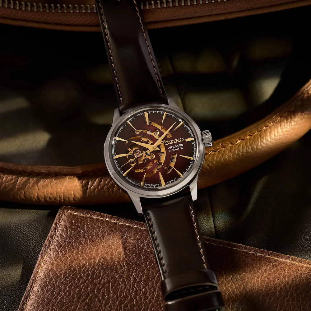 Seiko Presage Watch Cocktail Time Red Brick Limited Edition - Image 3