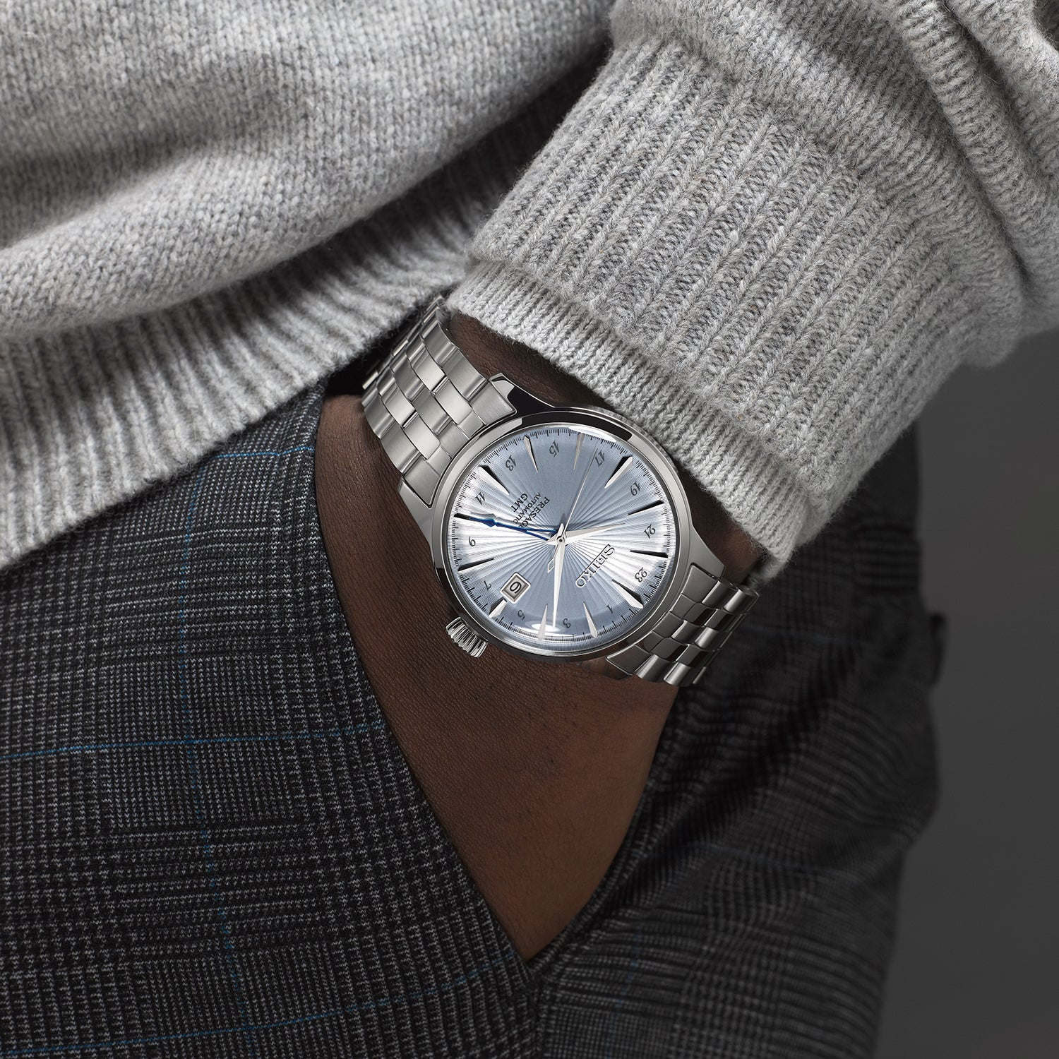 Seiko Presage Cocktail Time Skydiving GMT Watch - Image 6