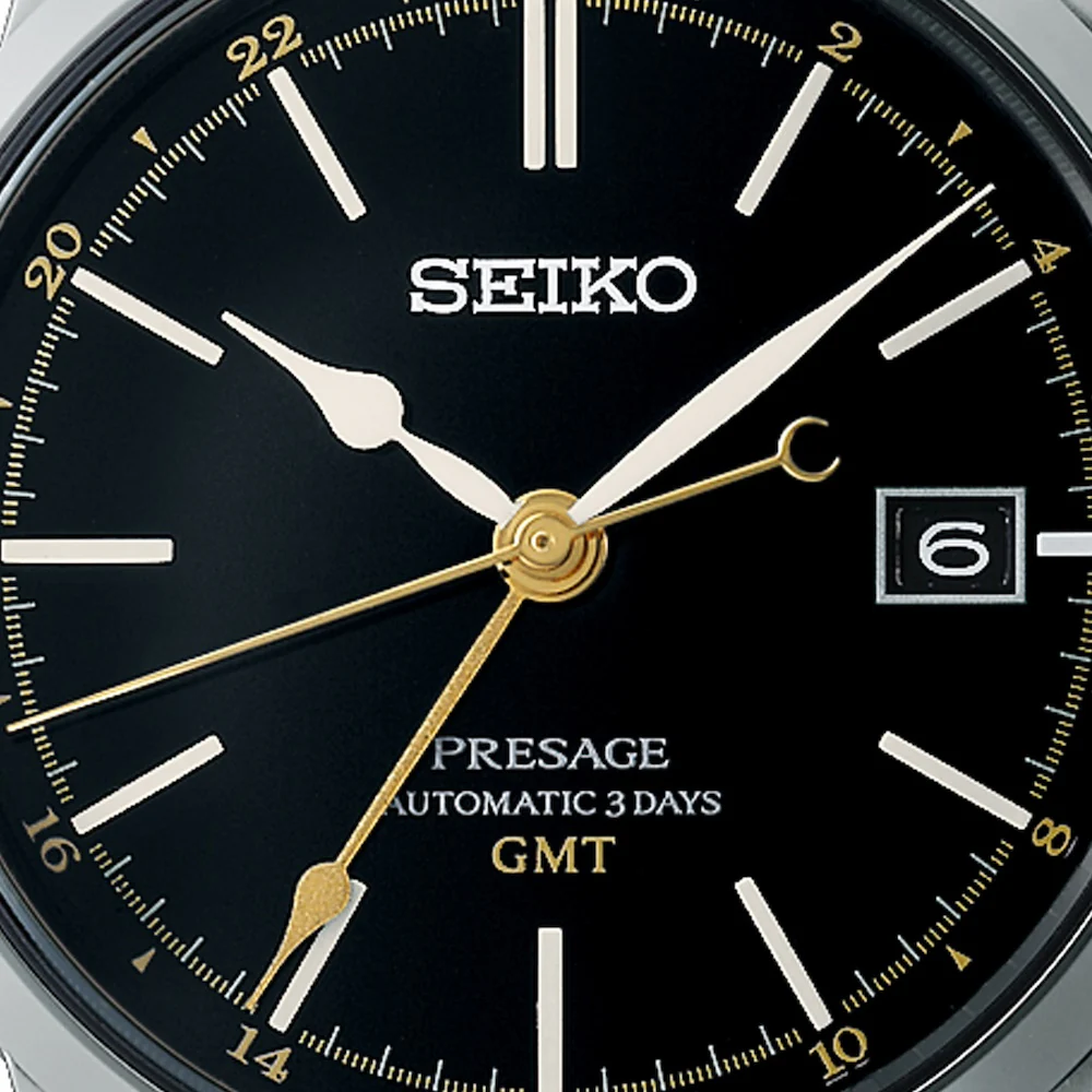 Seiko Presage Craftmanship Urishi Dial GMT Watch - Image 4