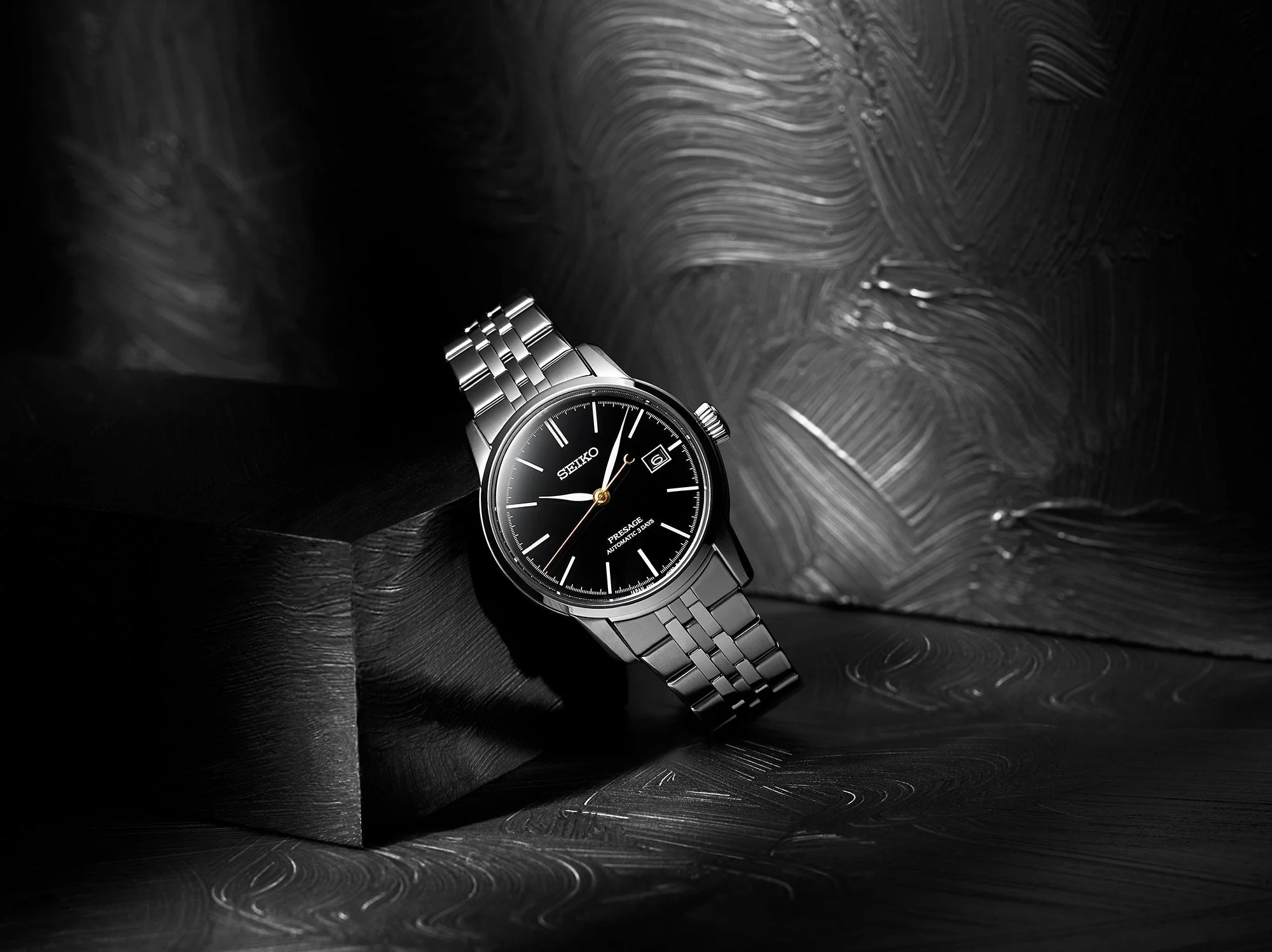 Seiko Presage Deep Black Urushi Lacquer Watch - Image 4