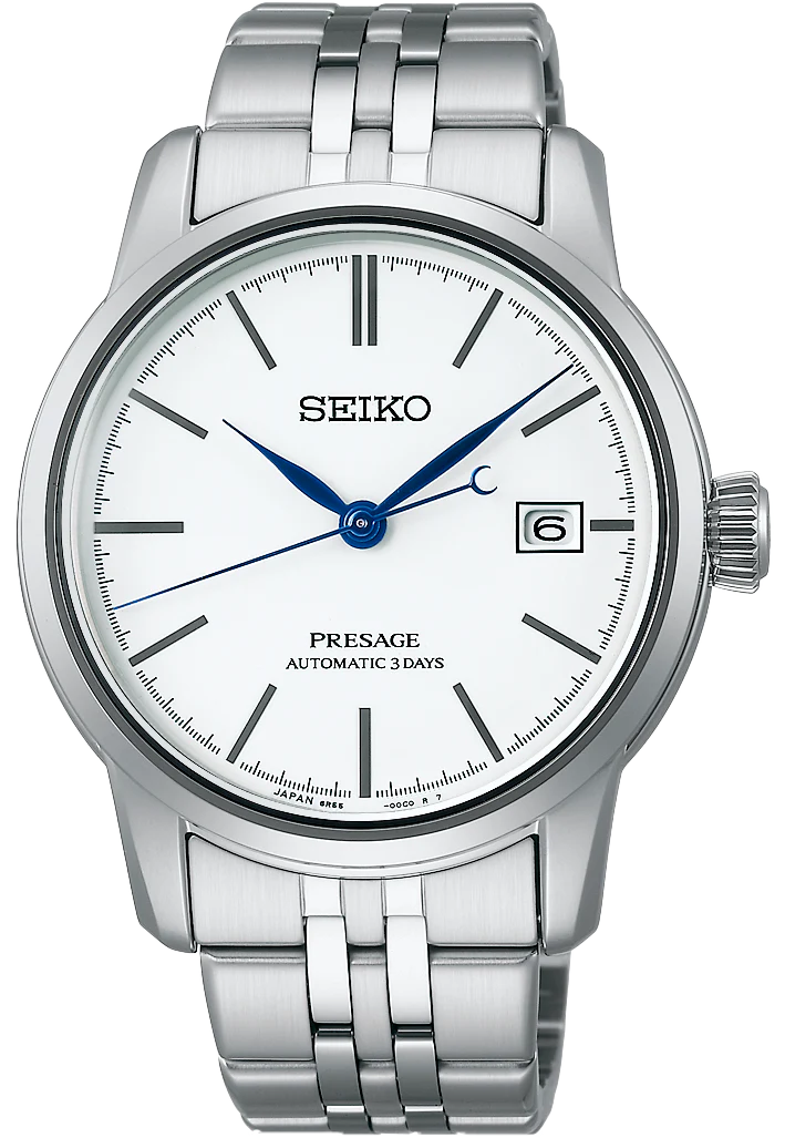 Seiko Presage Pure White Enamel Watch