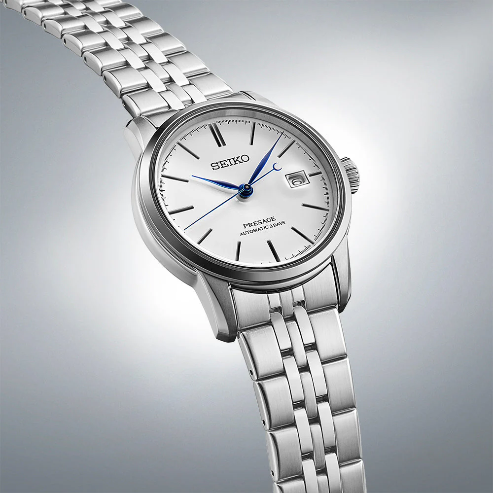 Seiko Presage Pure White Enamel Watch - Image 2