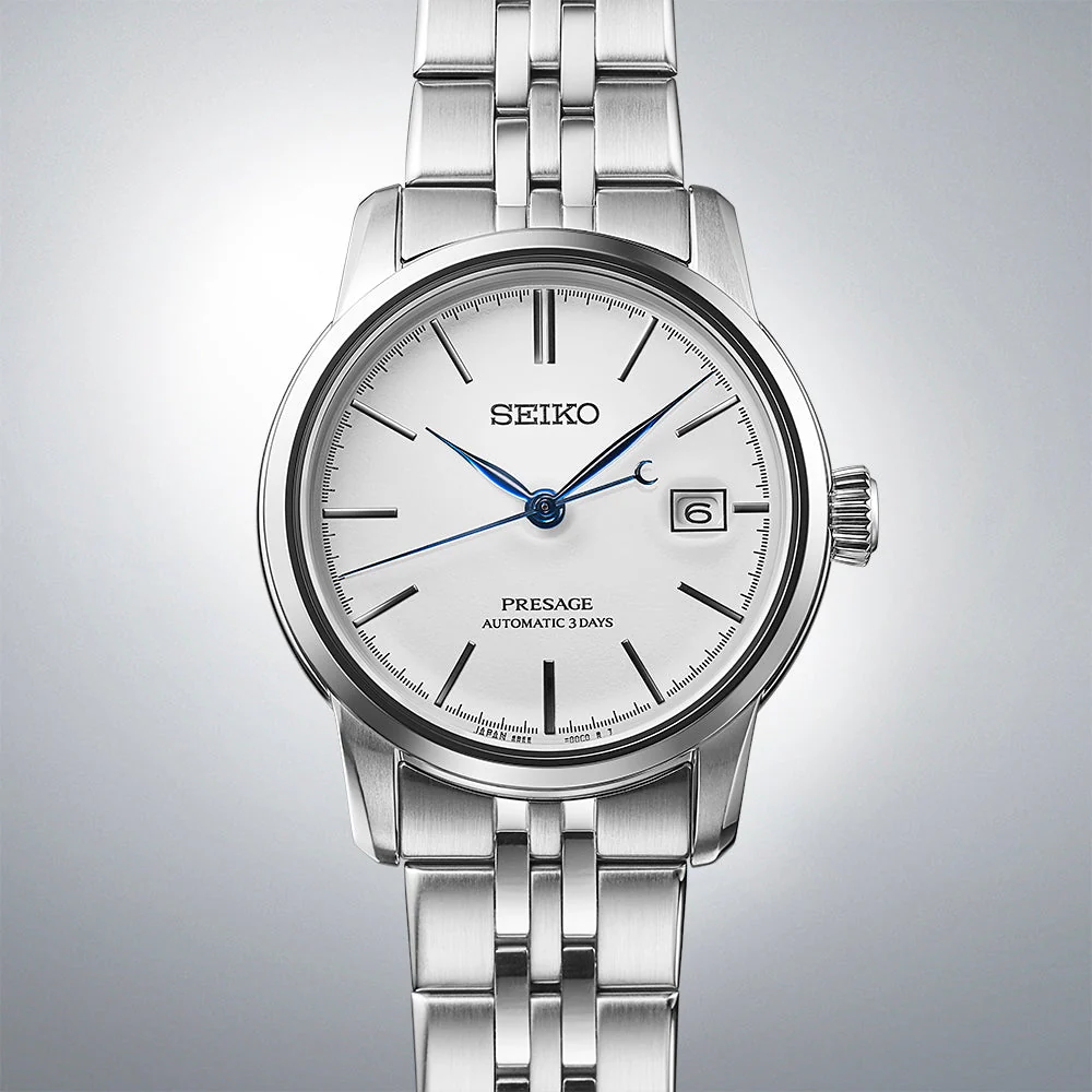 Seiko Presage Pure White Enamel Watch - Image 3
