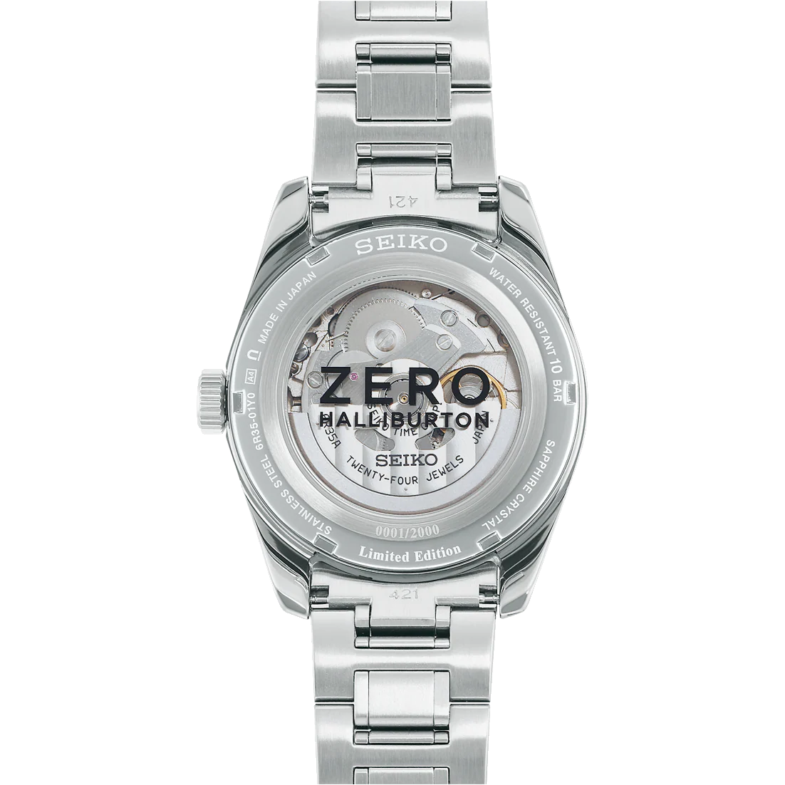 Seiko Presage Watch Sharp Edged Zero Halliburton Limited Edition - Image 2