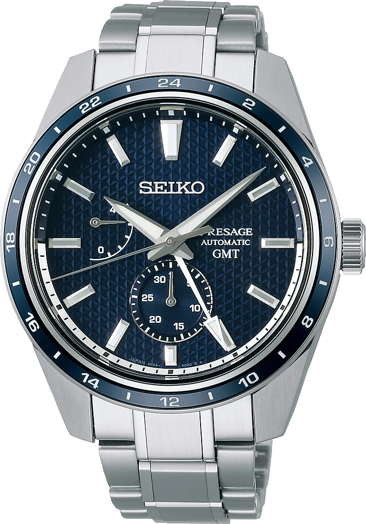 Seiko Presage Watch Sharp Edged Ao-Fuji GMT Limited Edition