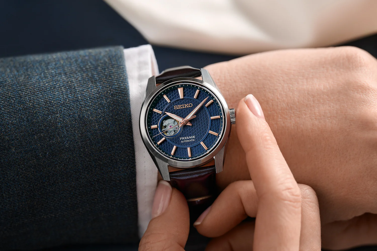 Seiko Presage Watch Sharp Edged Midnight - Image 4