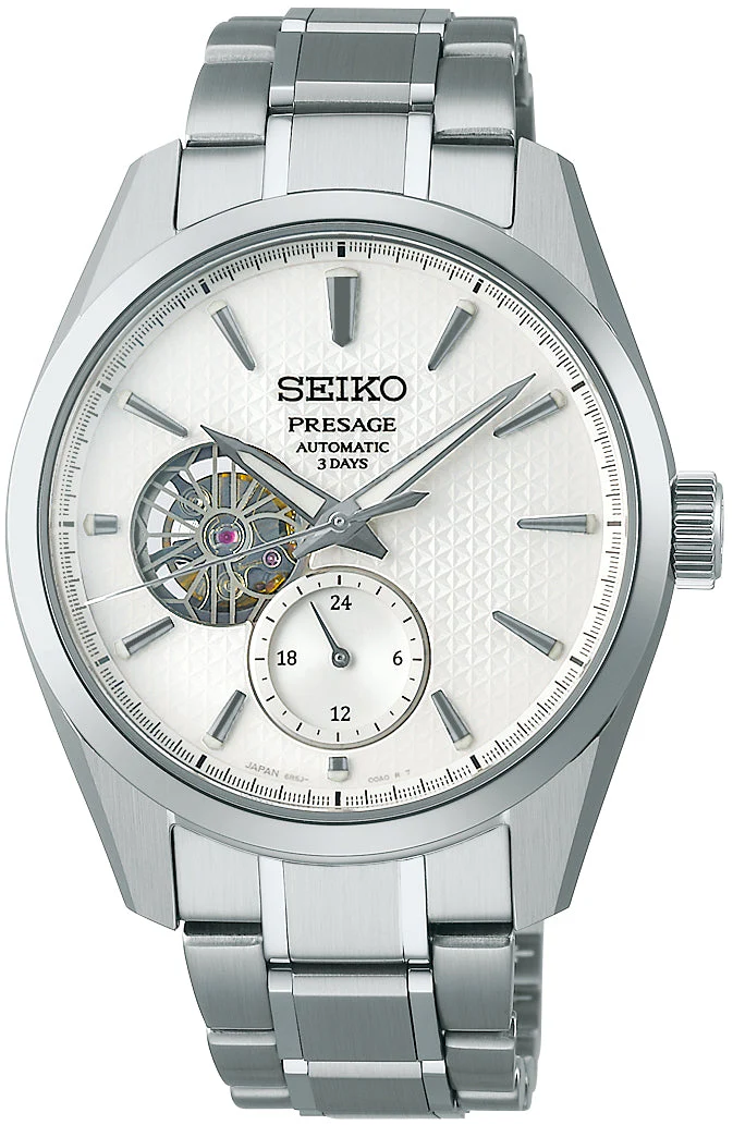 Seiko Presage Sharp Edged Shiro Open Heart