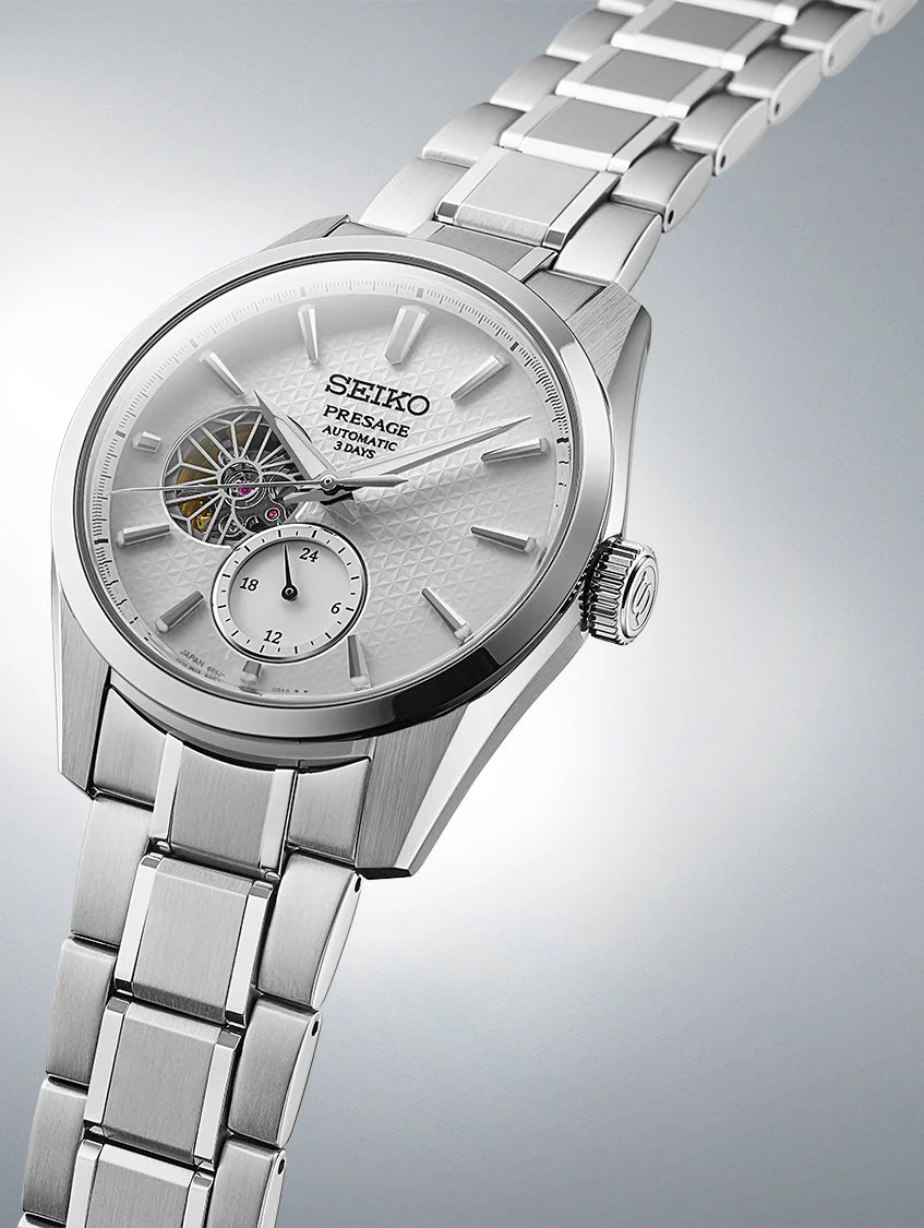 Seiko Presage Sharp Edged Shiro Open Heart - Image 4