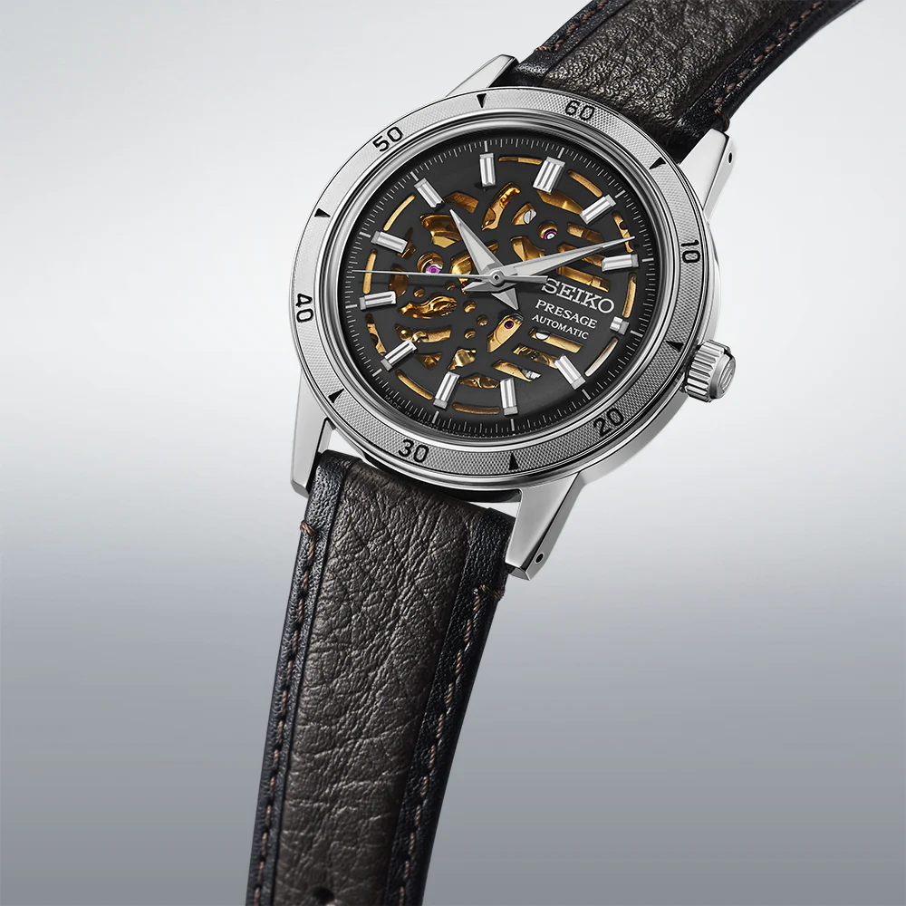 Seiko Presage Style 60s Elegant Yet Rugged Biker Style Watch - Image 3