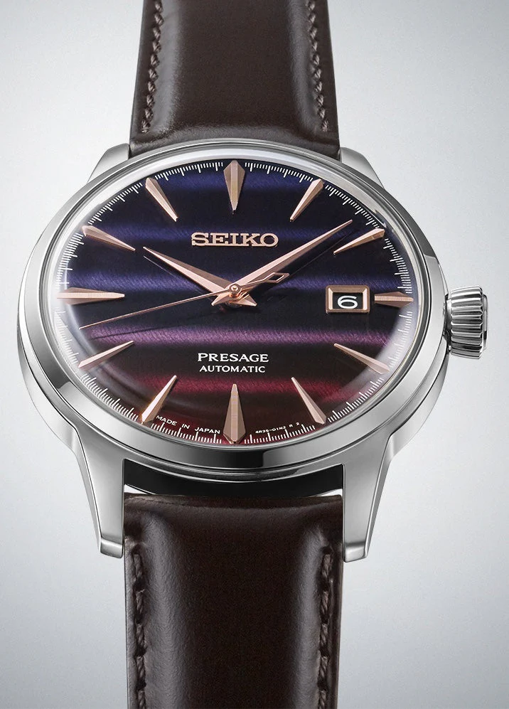 Seiko Presage Watch Cocktail Time Purple Sunset Limited Edition - Image 3