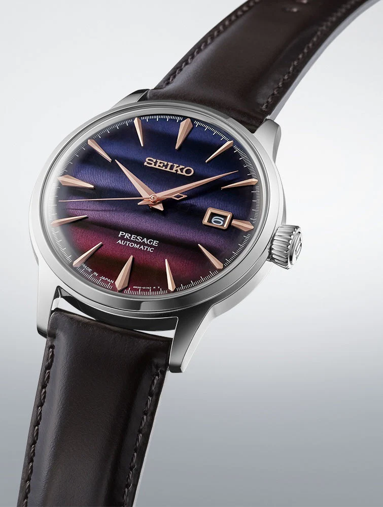 Seiko Presage Watch Cocktail Time Purple Sunset Limited Edition - Image 4