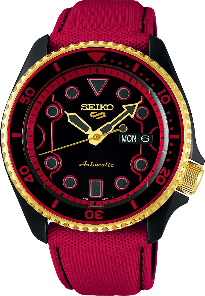 Seiko Watch 5 Sport Street Fighter Ken Limited Edition D
