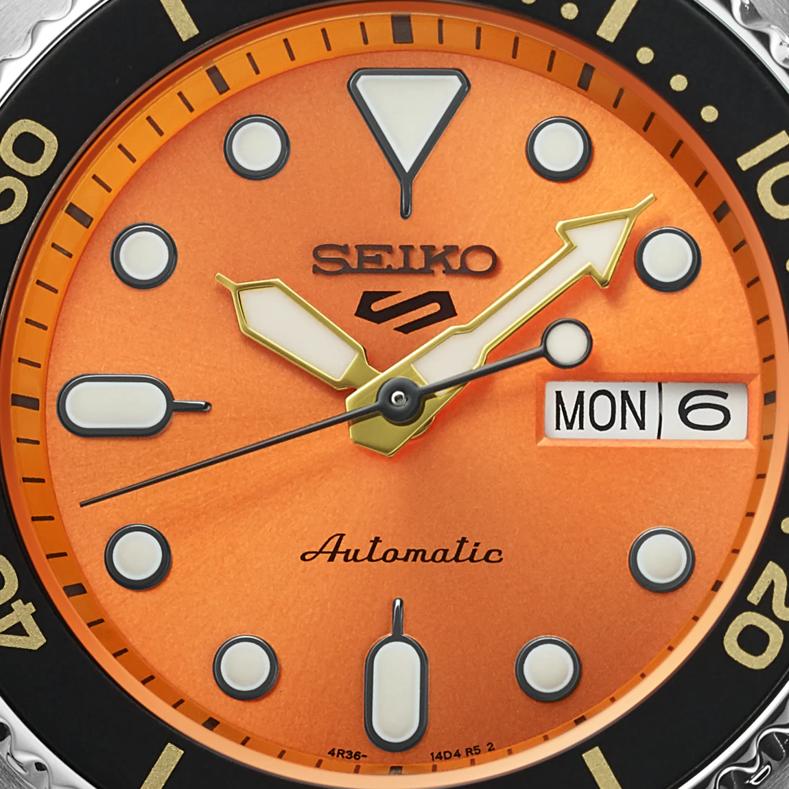 Seiko Watch 5 Sports SKX Midi Orange Mens - Image 2