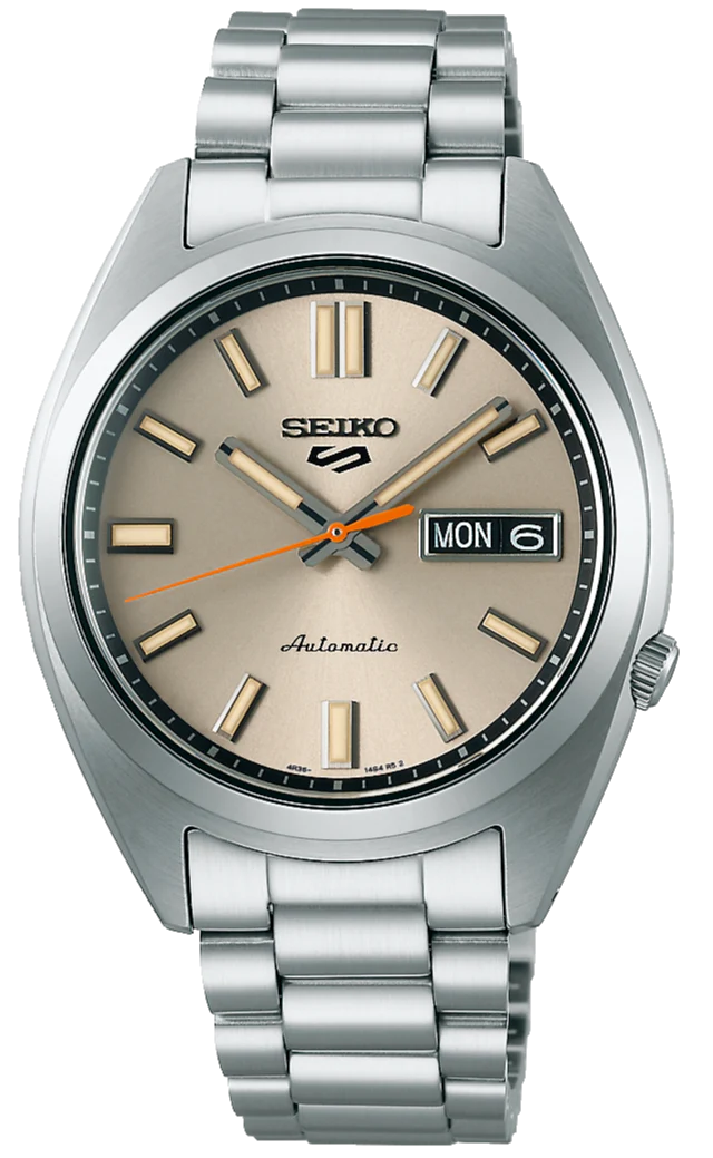Seiko 5 Sports SNXS Beige Chinos Classic Sports Watch