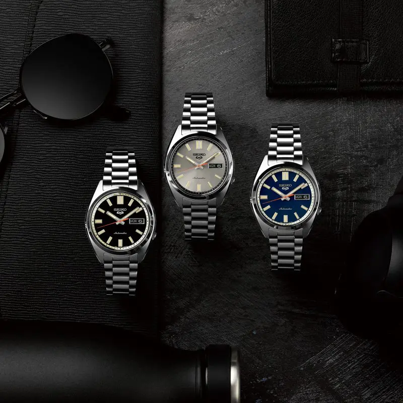 Seiko 5 Sports SNXS Deep Black Wash Classic Sports Watch - Image 5