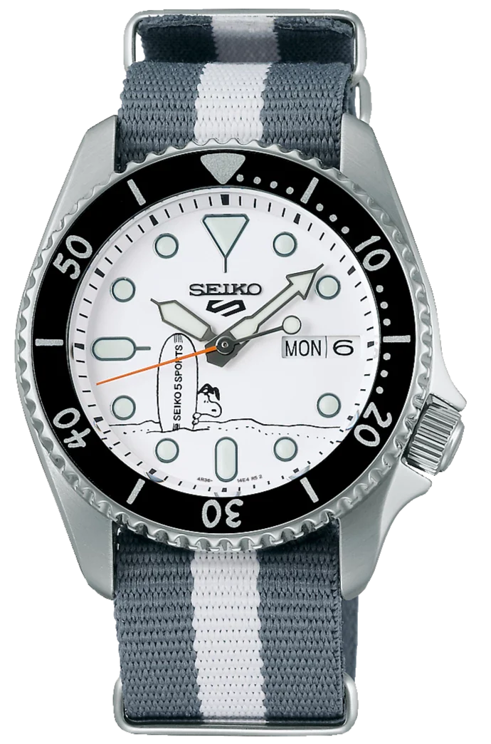Seiko Watch 5 Sports x Peanuts Surfboard Limited Edition D