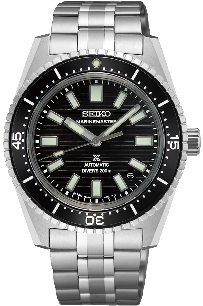 Seiko Prospex Black Dark Water Marinemaster 1965 Reinterpretation Diver Watch