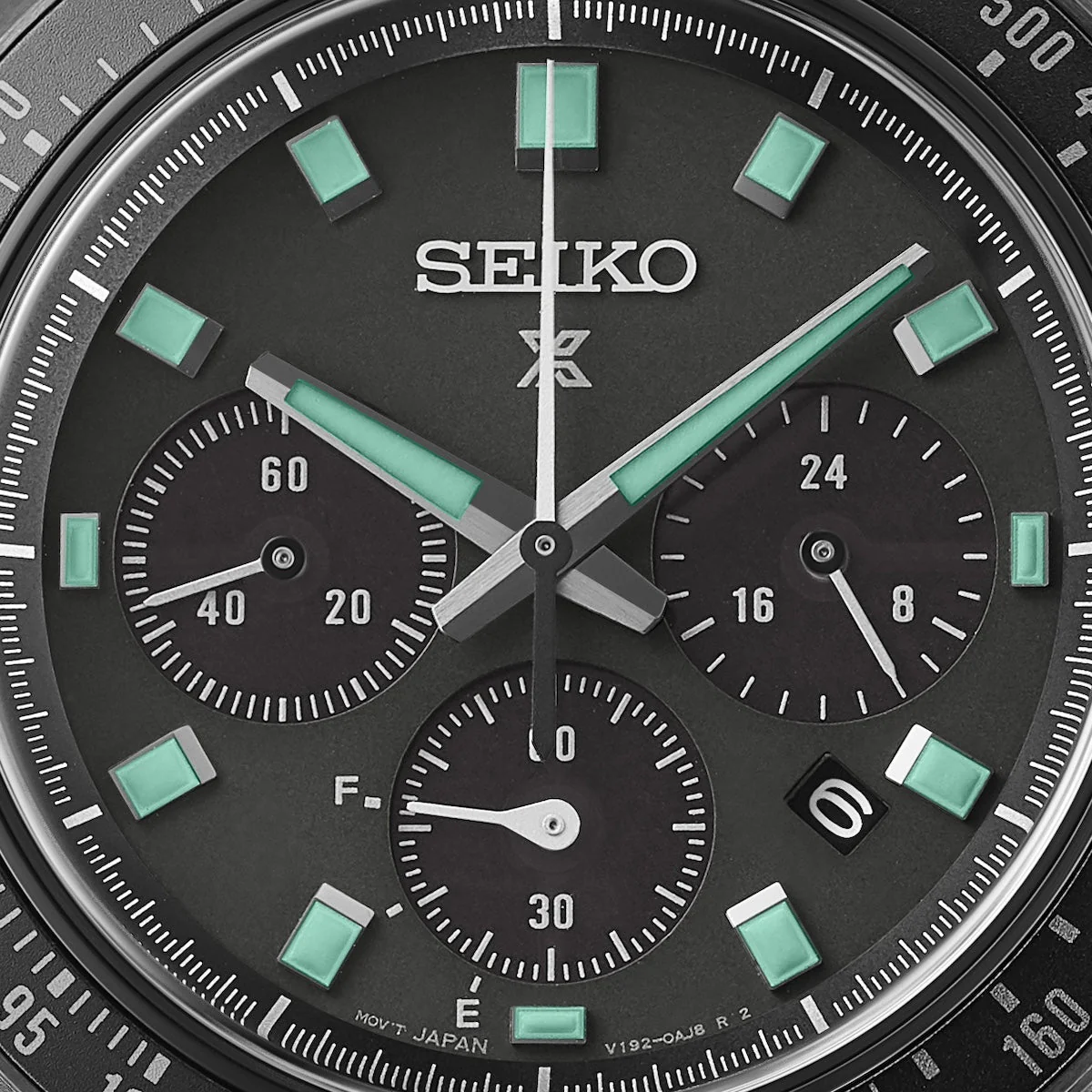 Seiko Prospex Black Series Night Vision Solar Speedtimer Chronograph Watch - Image 3