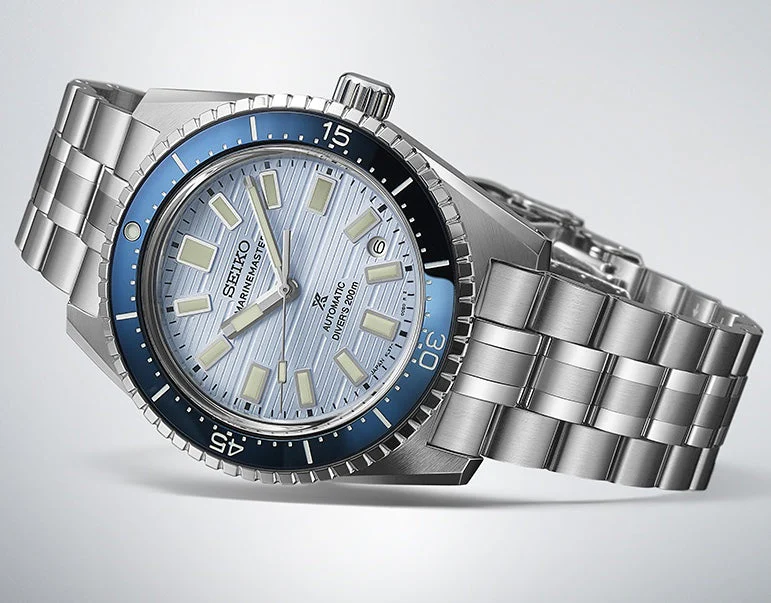 Seiko Prospex Clearwater Blue Marinemaster 1965 Reinterpretation Diver Watch - Image 5