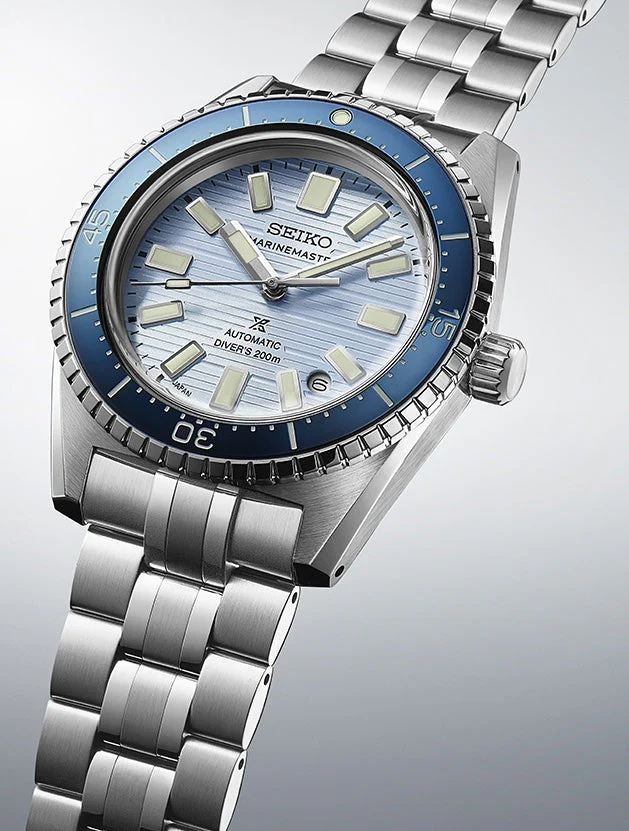 Seiko Prospex Clearwater Blue Marinemaster 1965 Reinterpretation Diver Watch - Image 6