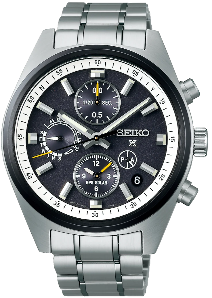 Seiko Prospex GPS Solar Chronograph Speedtimer in Black Watch
