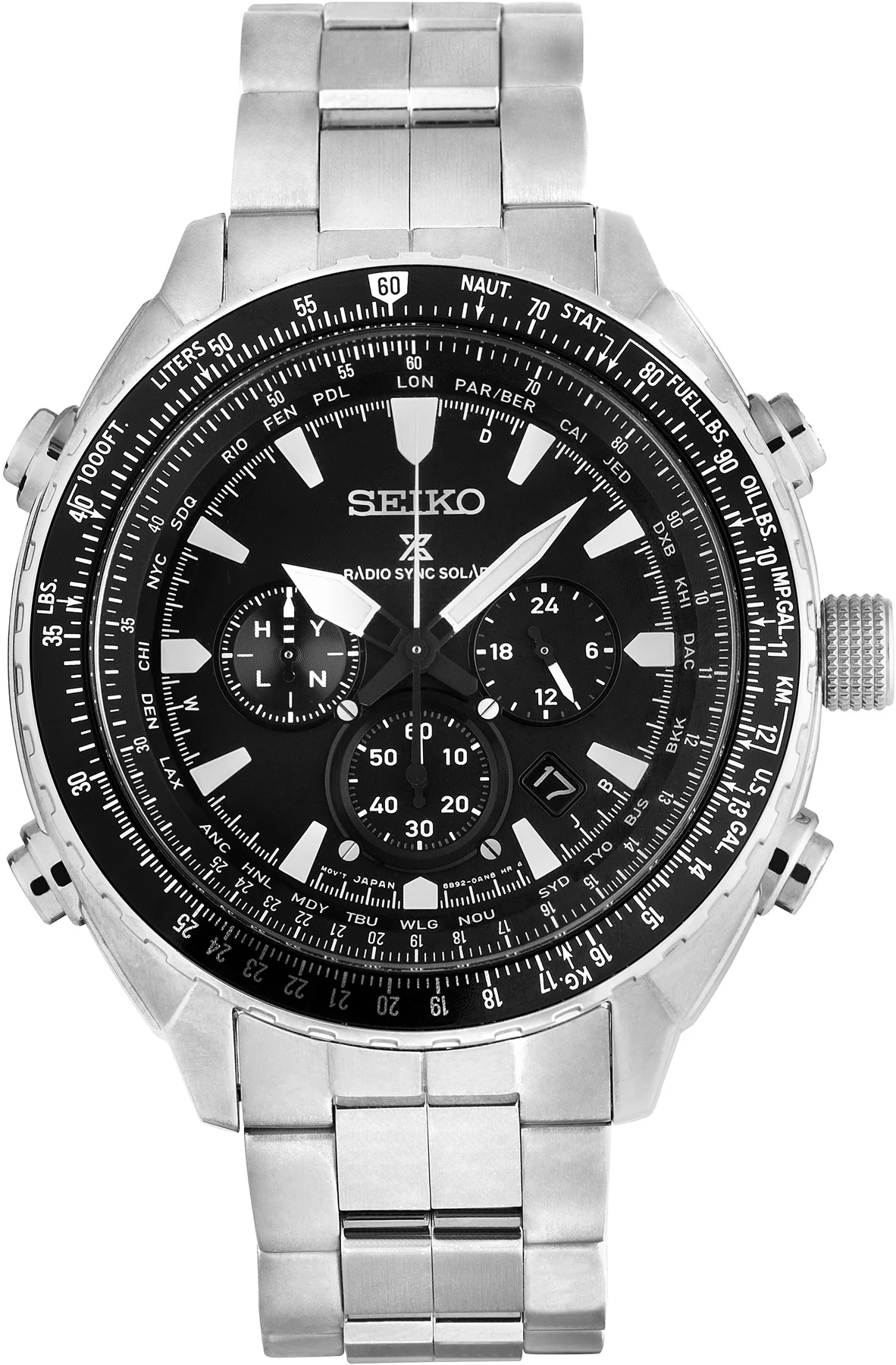 Seiko Watch Prospex Radio Sync Solar Mens