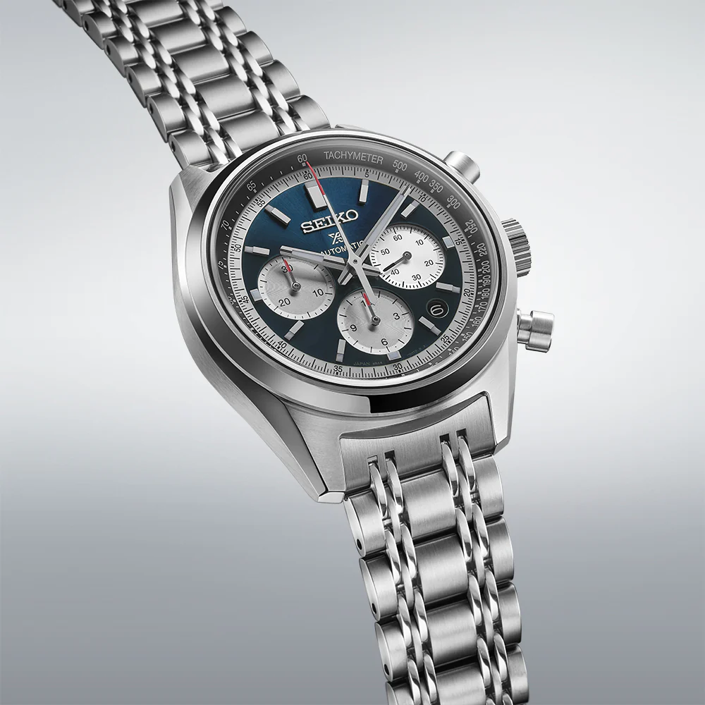 Seiko Prospex Speedtimer Sunrise Blue 1973 Mechanical Chronograph Watch - Image 2